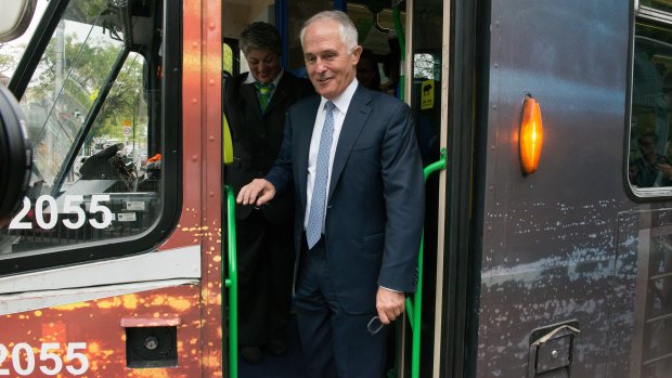 Malcolm Turnbull is happy to ride Victoria's public transport and tweet that he does so, but when it comes to helping fund it ...