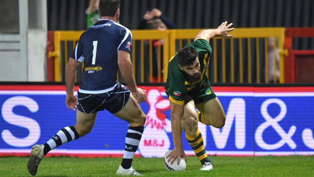 Causing headaches: Josh Mansour's two tries will give Kangaroos coach Mal Meninga much to ponder before the New Zealand clash.