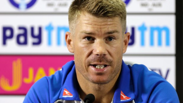Outspoken: Australia opener David Warner is about to "dig deep" for his country.