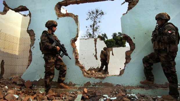 French soldiers on patrol to keep the peace in Bangui, the restive capital of the Central African Republic.