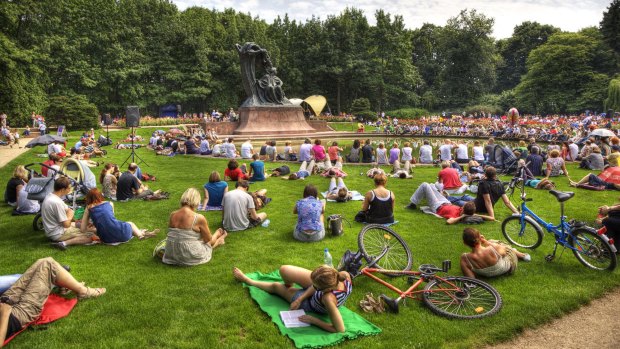 Lazienki Park in Warsaw.