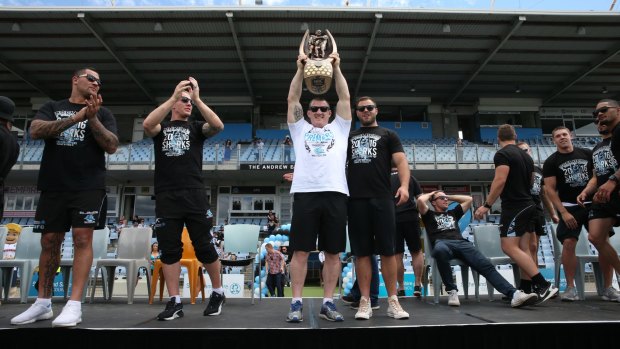 Tall order: Cronulla are trying to become the first team in the NRL era to go back-to-back.