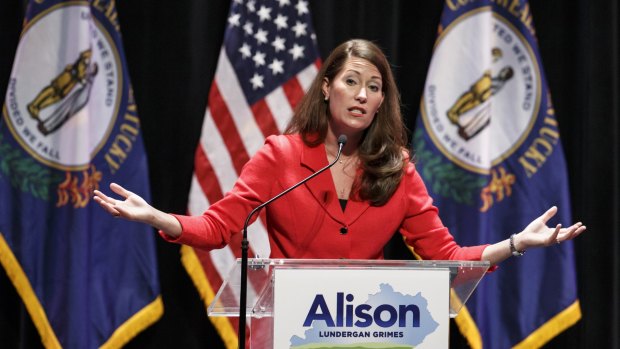 Few answers: candidates like Alison Lundergan Grimes, running as a Democratic candidate for the US Senate in Kentucky, have concentrated on negative campaigning.