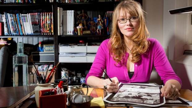 Comic book artist Nicola Scott.