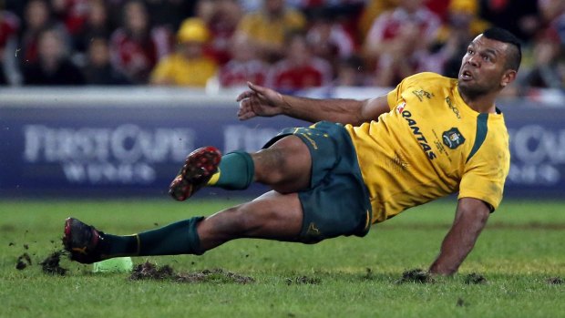 Slip up: Kurtley Beale has been omitted from the Wallabies Spring Tour squad.