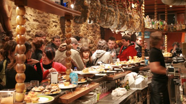A tapas bar in Spain -  a country that takes its cuisine seriously.