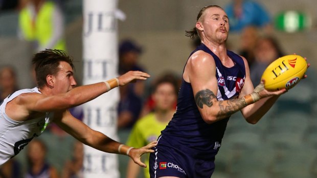 Giant effort: Cam McCarthy kciked six goals for the Dockers.