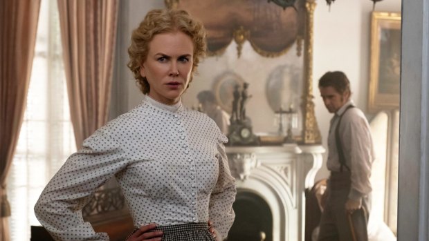 As headmistress Miss Martha (with Colin Farrell as an injured soldier) in The Beguiled, set during the American Civil War.