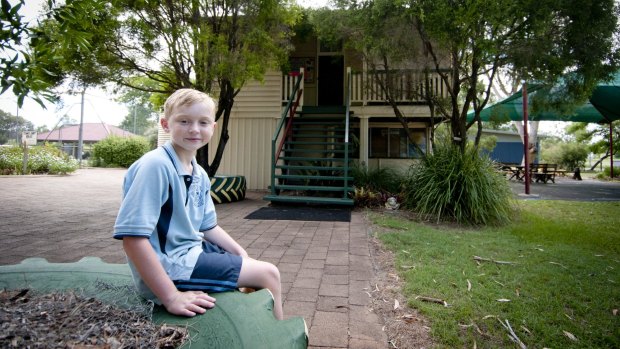 Tom Christison, the only enrolled student at Ropeley State School.