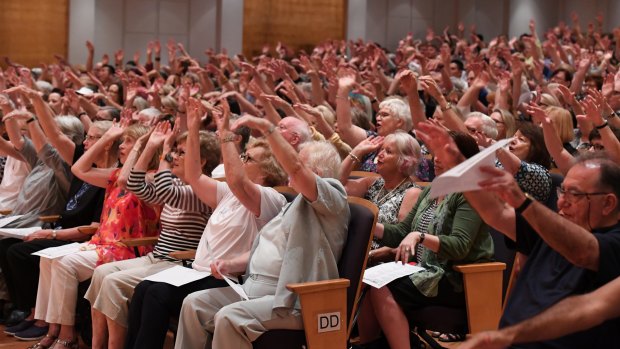 Raising the roof of the City Recital Hall with a rendition of <i>I Will Survive</i>.