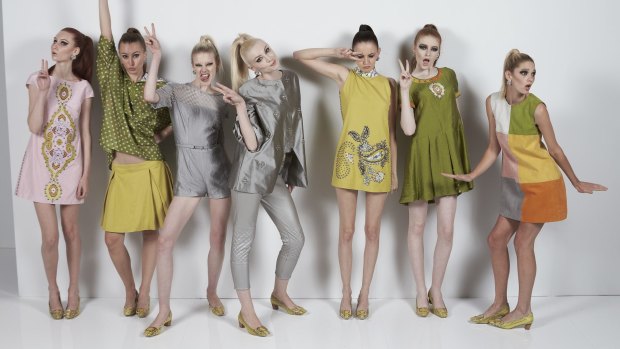 The fabric of life: Sydney TAFE fashion designer Kiki Etzin's fun take on the '60s.