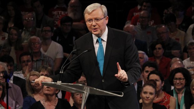 Former prime minister Kevin Rudd 