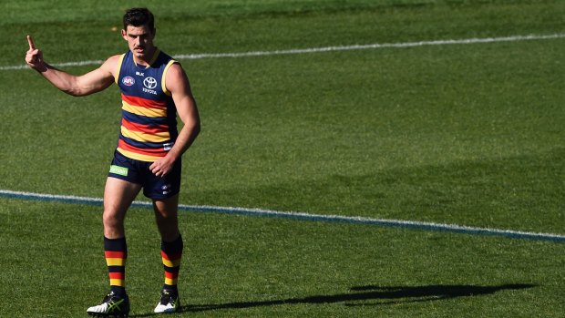 Better believe it: Adelaide skipper Taylor Walker could very well lead his team to a flag this season.