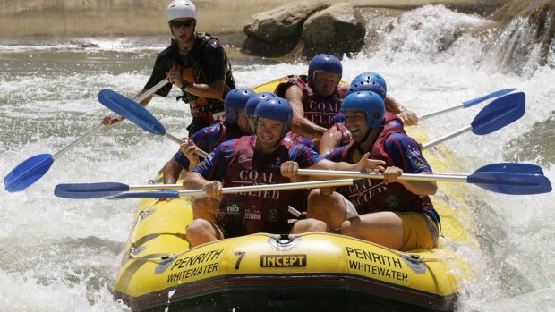 Would you do it for a living? Whitewater rafting.