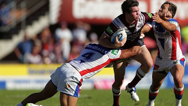 Warringah Council improved the surface at Brookvale Oval before the match on the weekend between Manly and Newcastle.