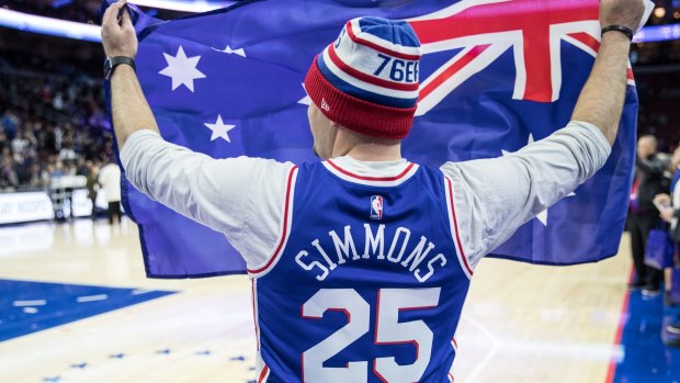 Simmons has quickly become a fan favourite in Philly.