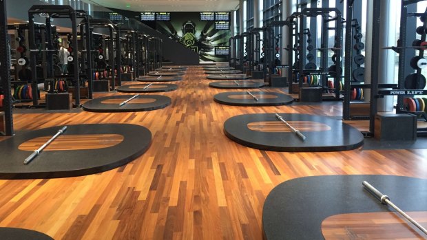 The state of the art gym at the University of Oregon, home of the Ducks.
