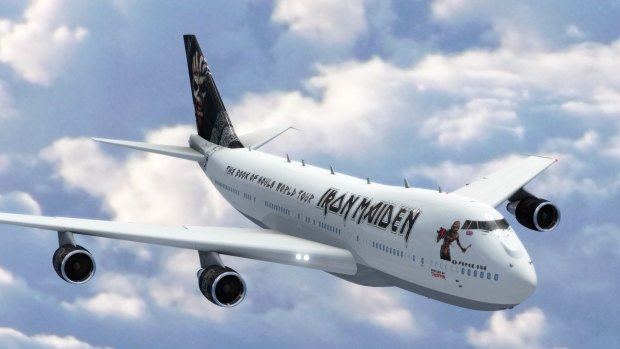 Iron Maiden will jet into Perth in a jumbo.