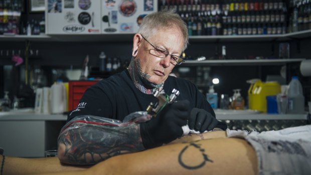 Tattoo artist Chris Cashmore.