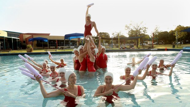 The Clams' water ballet is choreographed by Holly Durant​ and Gabi Barton.