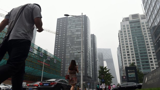 Polluted skies: Beijing rests under a constant blanket of smog, a choking, omnipresent cloud. 
