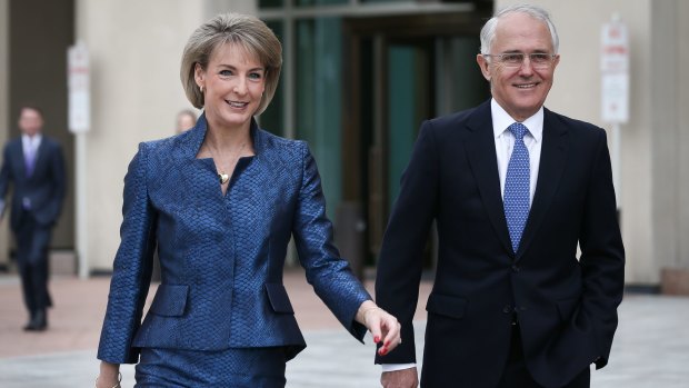 Michaelia Cash and Prime Minister Malcolm Turnbull.
