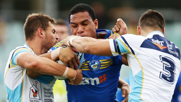 Two-year stint: Will Hopoate was below his best during his time at the Eels.