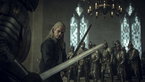 Henry Cavill stars as Geralt of Rivia.