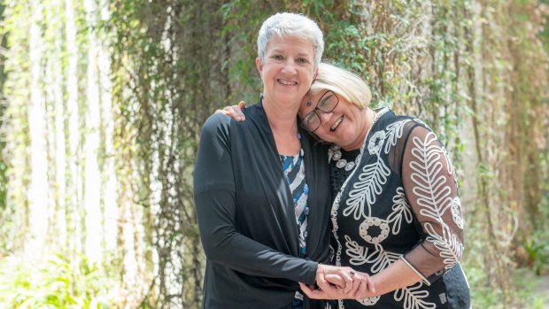 Caroline Marsh and Lynne O'Brien are elated their overseas marriage is now recognised in the ACT but are looking forward to the day same-sex marriage is legal in Australia.