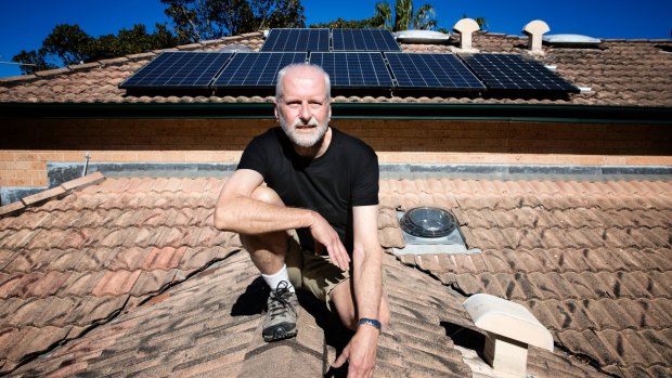 Peter Youll started with a small system but has now covered his roof in 20 solar panels.
