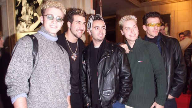 Florida five-piece NSync, in 1998, with Justin Timberlake at left.