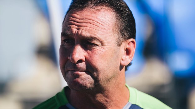 Sticky situation: Canberra coach Ricky Stuart has been lucky to avoid scrutiny and speculation.