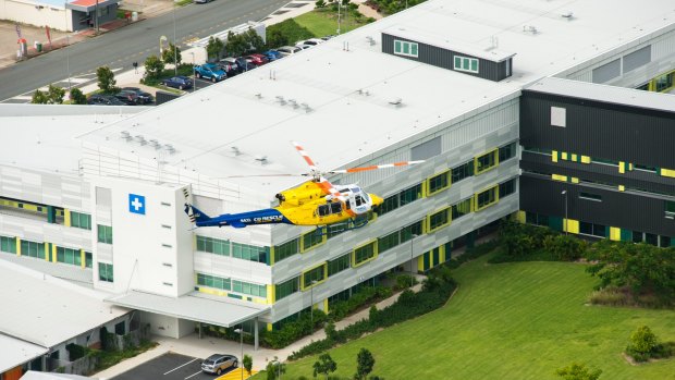 The RACQ CQ Rescue helicopter airlifted the man twice to Mackay hospital in three days.