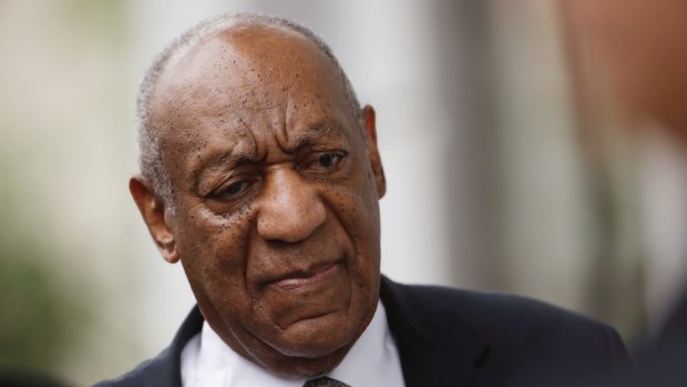 Mistrial: Bill Cosby arrives at the Montgomery County Courthouse.