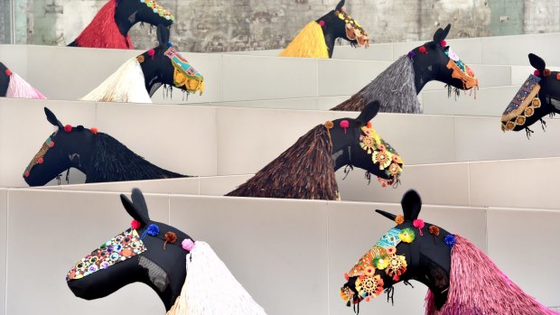 American artist Nick Cave's HEARD.SYD will be performed by 60 dancers in horse costumes in Pitt Street Mall and Carriageworks.