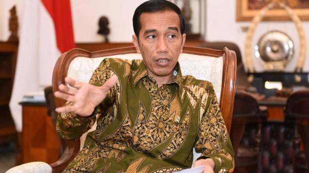 Hard line drug policy: Indonesian President Joko Widodo.