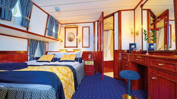 A cabin on Star Clipper.