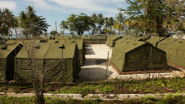 Detention facilities at the Manus Island Regional Processing Facility.