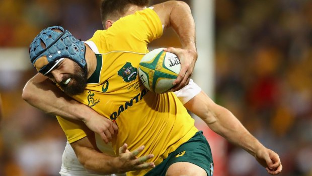 Undisciplined: Wallabies backrower Scott Fardy said they need to be smarter to avoid another lopsided penalty count in the second Test against England.