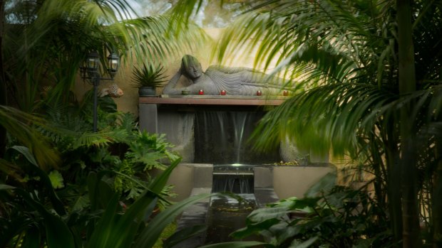 John Couch's Bali-inspired garden. 