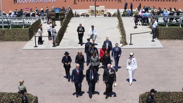 Prime Minster Malcolm Turnbull attended the Remembrance Day ceremony at the Australian War Memorial.
