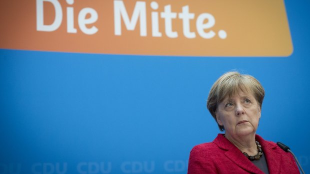 Under pressure over immigration policy: German Chancellor Angela Merkel.