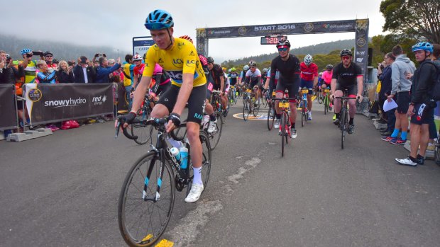 Chris Froome is back at the Snowy Mountains to ride in L'Etape.