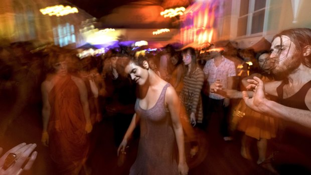 Ravers at the drug free rave held at a church hall in Fitzroy in August
