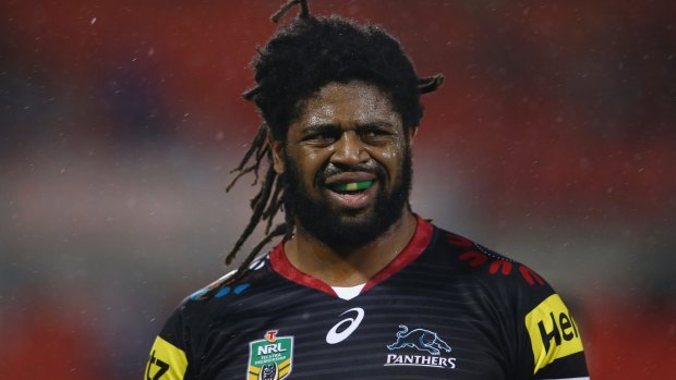 Perplexed: Panthers centre Jamal Idris shouldn't have too much trouble with the Gen-Y lingo.