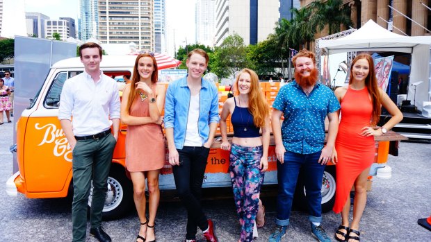 Australia's 'hottest ginger' finalists.
