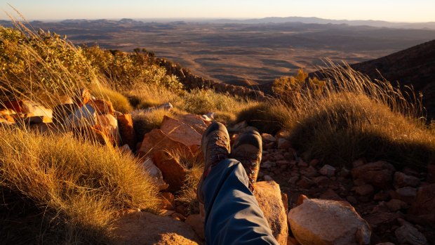 Like Mt Sonder, the views over parallel lines of ridges from Counts Point had been worth the arduous hike there. 