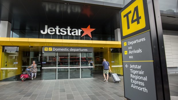 Passengers check in at the T4 Jetstar terminal at the infuriating Melbourne Airport. 
