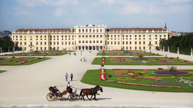 Schonbrunn Palace in Vienna.
