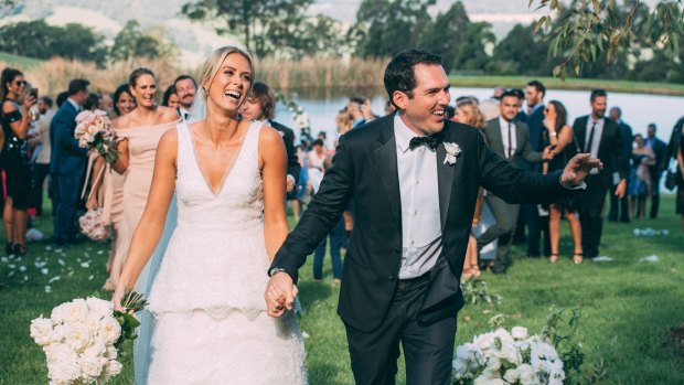 Channel Nine's Peter Stefanovic and Sylvia Jeffreys were married last weekend.